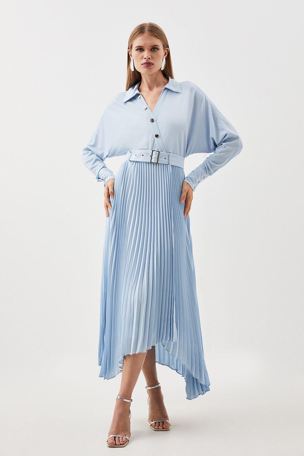Plus Size Linen Wrap Tie Waisted Midi Dress | Karen Millen